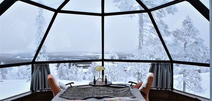 Levin Iglut - Golden Crown - Glass Igloos With Views On The Wilderness