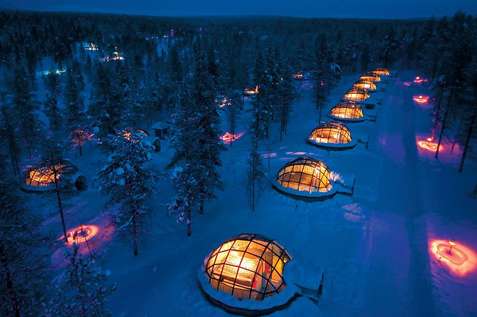 Igloo Hotel Kakslauttanen – Winter Village With Glass Igloos And Real Snow Igloos