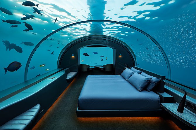 Conrad Maldives Rangali Island - Underwater Hotel Room