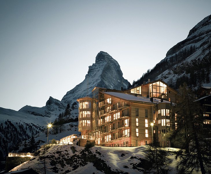 The Omnia Hotel Building With Matterhorn