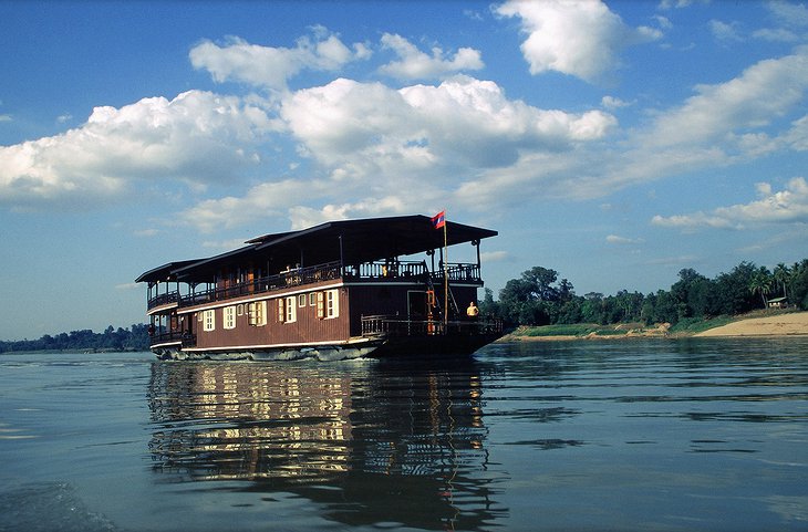 Vat Phou Boat cruise in Pakse, Laos