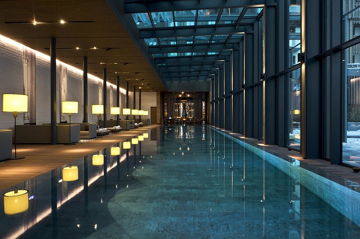 The Chedi Andermatt indoor pool