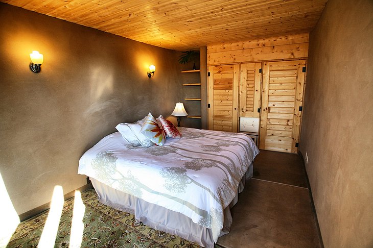 Earthship Bedroom from Hall
