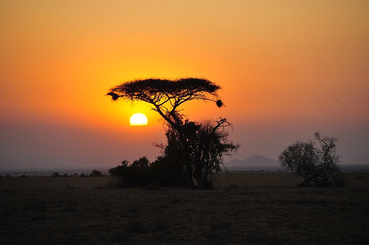 Arusha National Park sunset