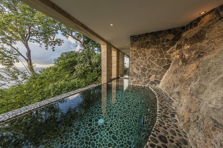 Mustique Island indoor-outdoor pool