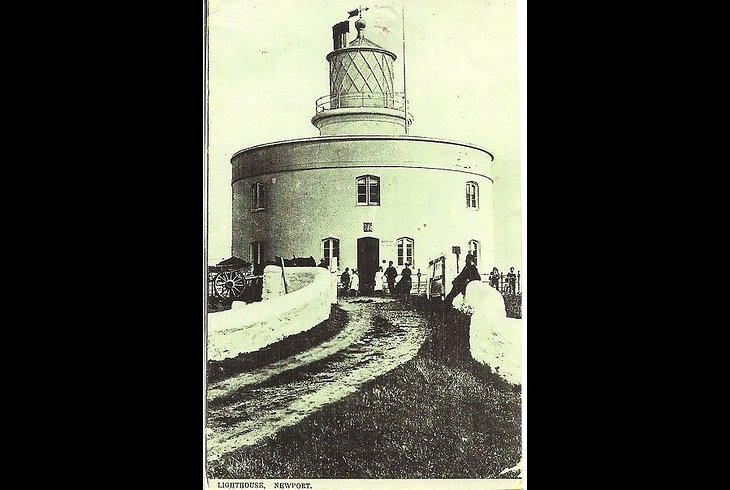 West Usk Lighthouse Vintage Photo from the 19th Century