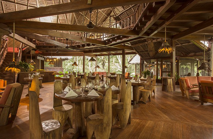 Inkaterra Reserva Amazonica Lodge Dining Room Wooden Furniture