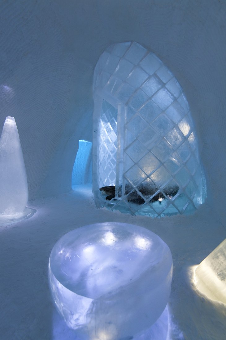 Source of Life ice hotel room