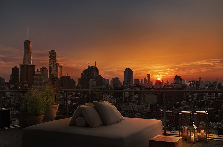 PUBLIC Hotel New York Rooftop Sunset