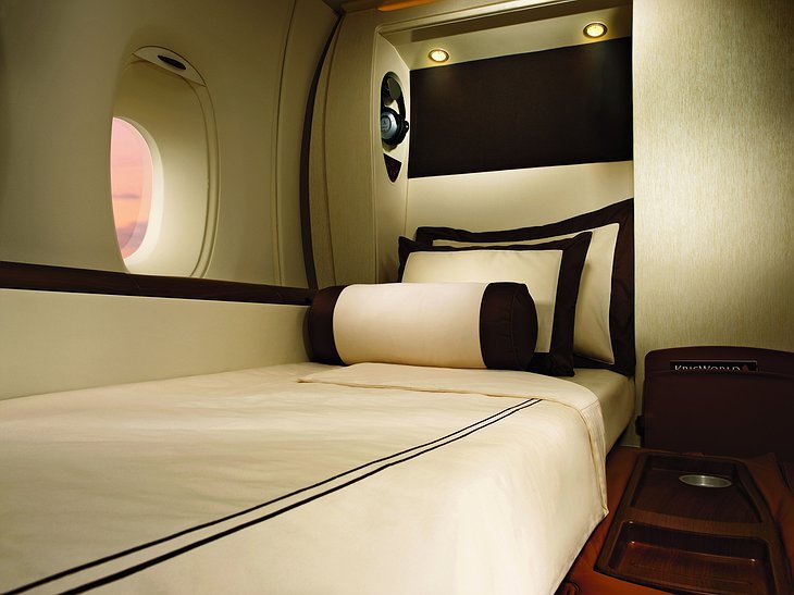 Singapore Airlines Suites sleeping cabin