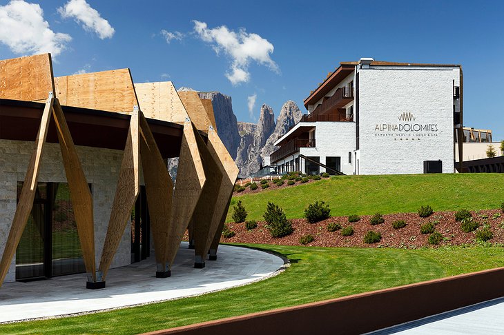 Alpina Dolomites hotel buildings