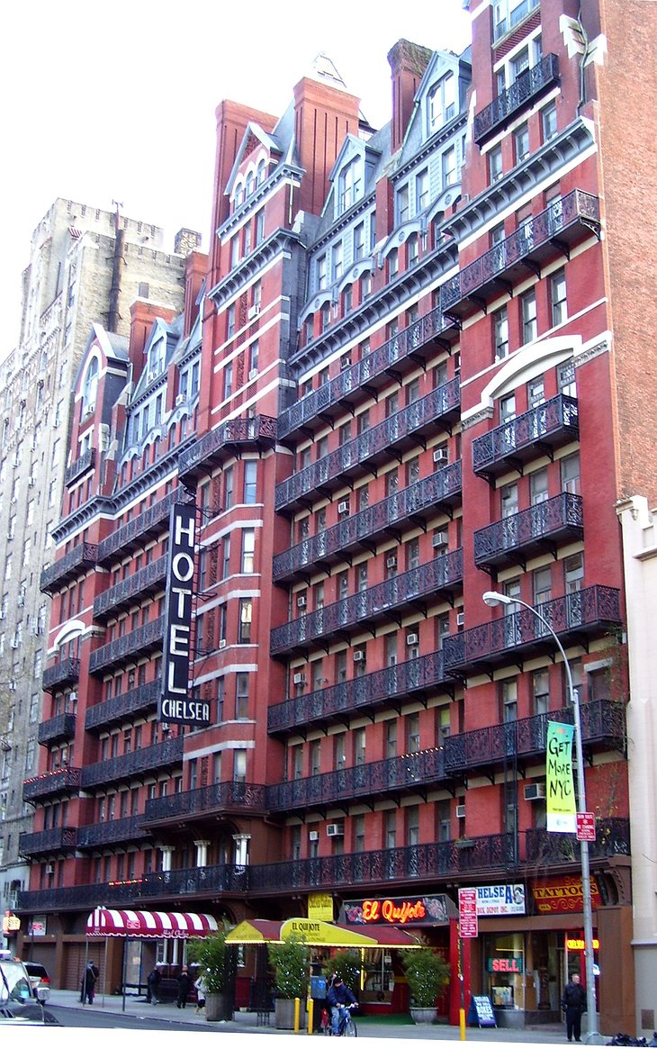Hotel Chelsea building in New York