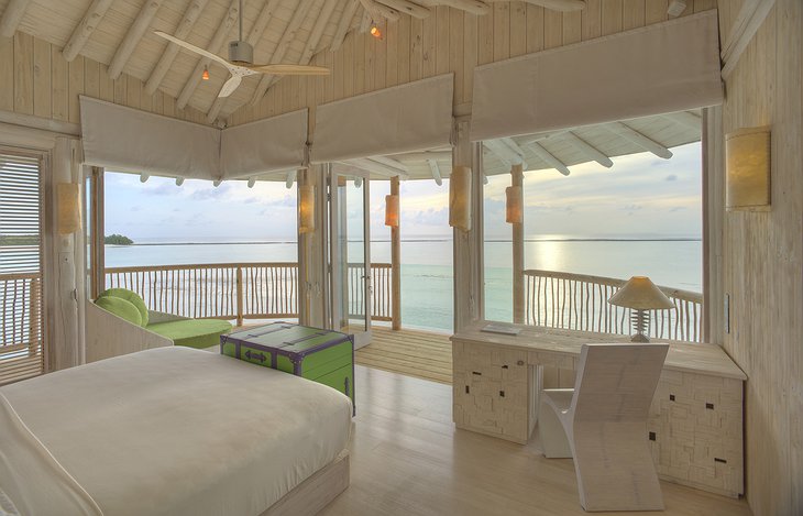 Soneva Jani Maldives bedroom with ocean view