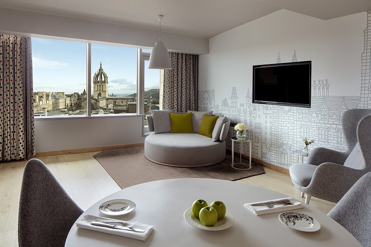 Royal Mile Edinburgh room with views