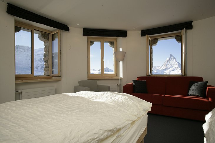 Kulmhotel Gornergrat room with mountain views