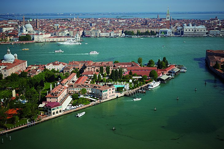 Belmond Hotel Cipriani Venice aerial view