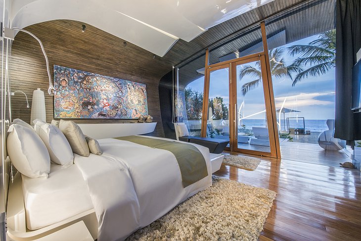 Bianca Villa bedroom with sea views