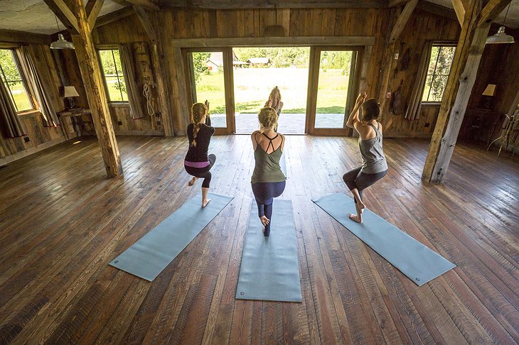 The Ranch at Rock Creek yoga session