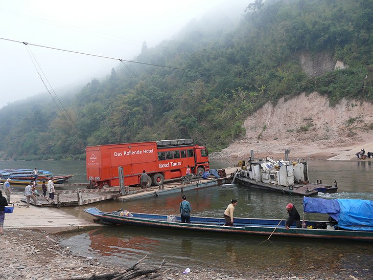 Rotel crossing the river