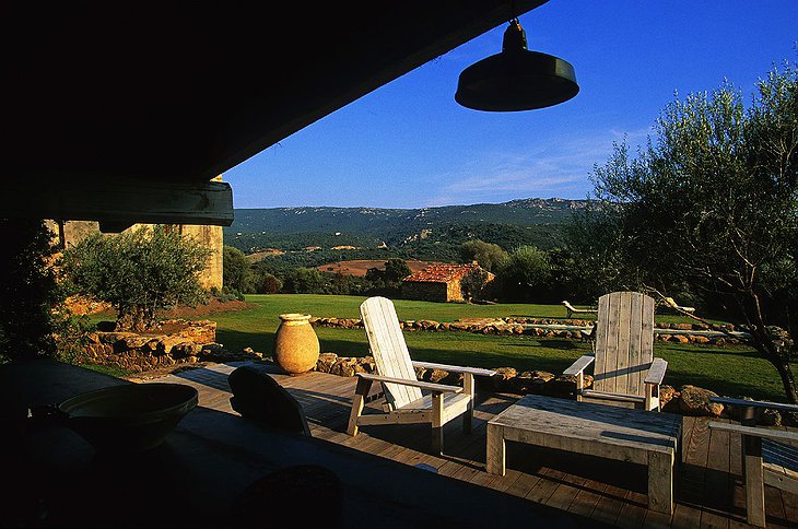 View from the terrace of Murtoli - A Figa villa
