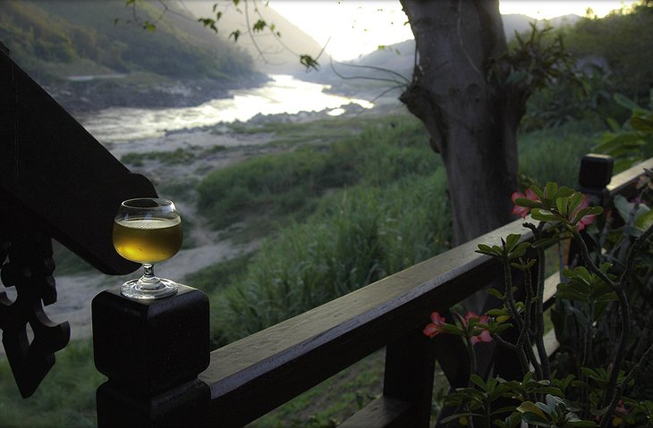 Drink at the Mekong river in Laos