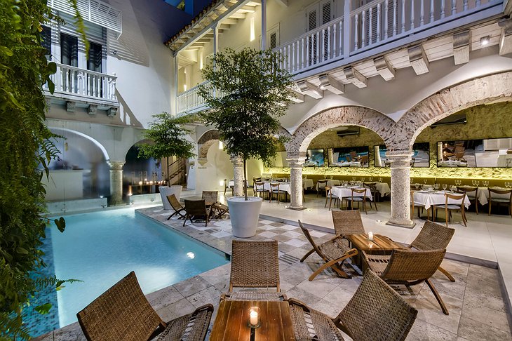 Nacar Hotel Cartagena Courtyard with Pool