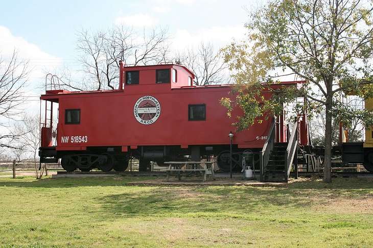 The Antlers Inn Red Train Caboose