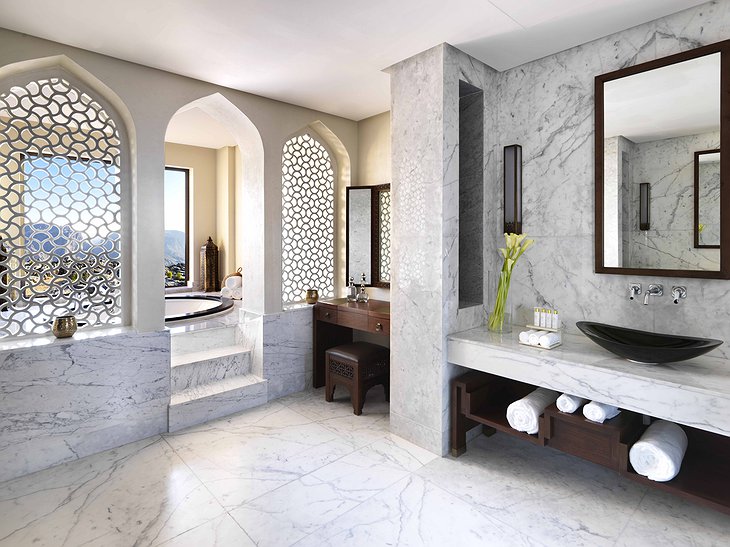 Anantara Al Jabal Al Akhdar Resort marble bathroom