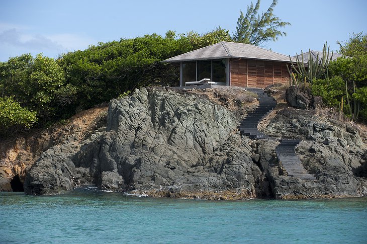 Mustique Island villa on the rock