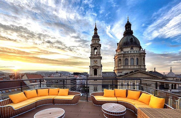 Aria Hotel Budapest Rooftop Terrace Panorama