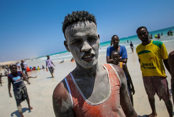 Somalians at the Lido Beach