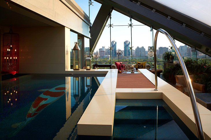 Hotel Éclat Beijing private pool