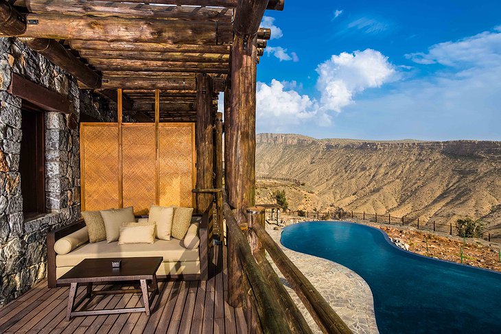 Alila Jabal Akhdar balcony and pool