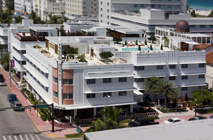 Dream South Beach hotel aerial view