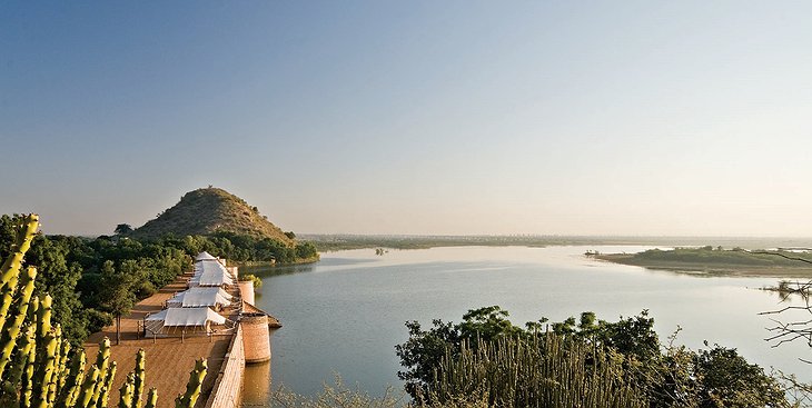 Chhatra Sagar luxury tents at the lake in Rajasthan
