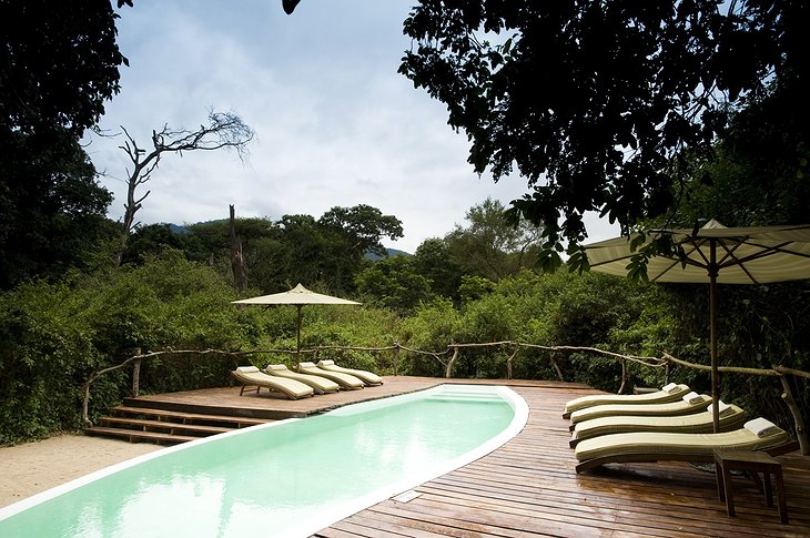 Swimming pool at &Beyond Lake Manyara Tree Lodge