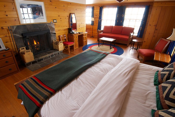 Timberline Lodge room with king size bed