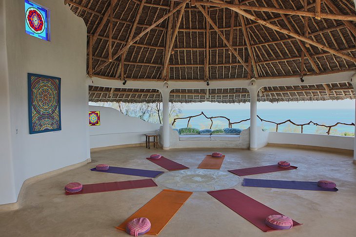 Watamu Treehouse yoga room with nature view