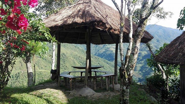 Native Village Inn Philippines terrace with breathtaking views