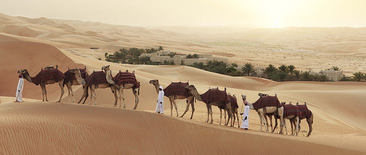 Qasr Al Sarab Desert Resort camel ride