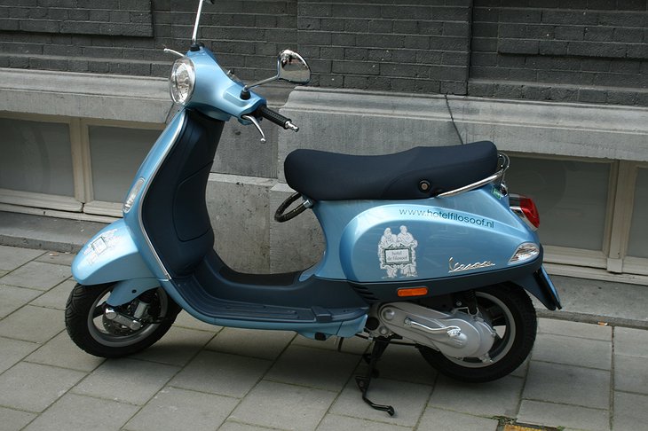 Vespa scooter for the hotel guests