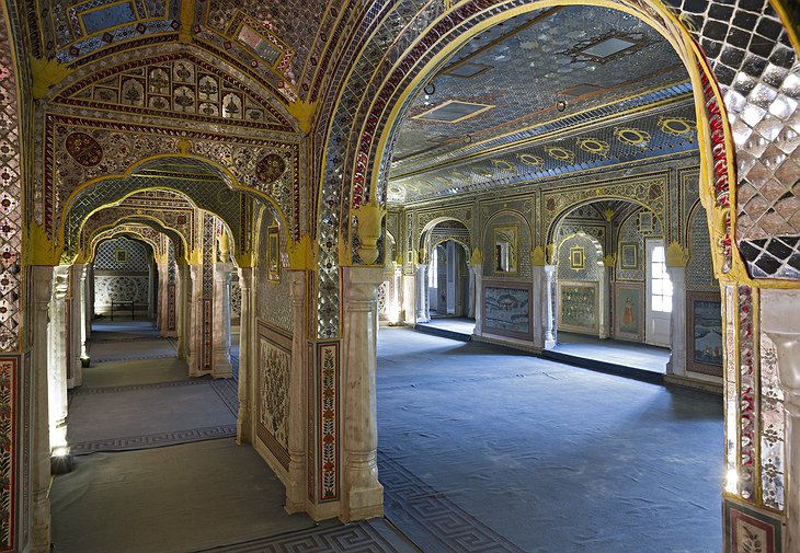Samode Palace mosaic tiles