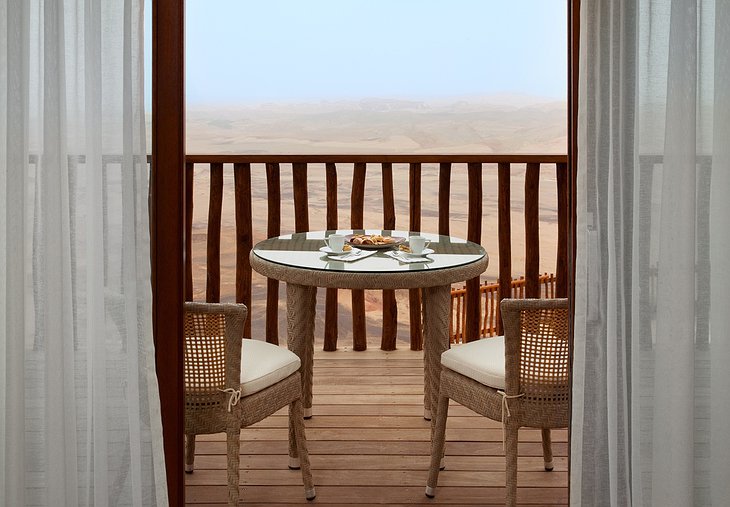 Beresheet Hotel balcony with Negev desert view