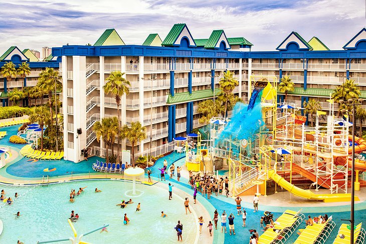 Holiday Inn Resort Orlando Suites pools and slides