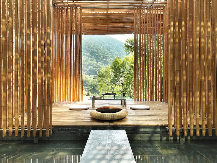 Commune by the Great Wall bamboo house interior
