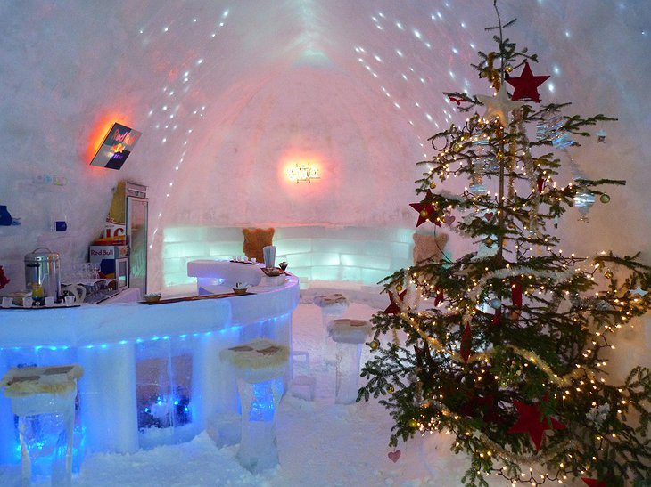 Ice Hotel Romania Christmas ice bar