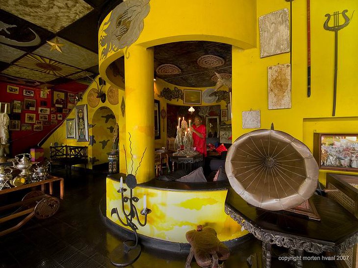 Helga’s Folly yellow interior