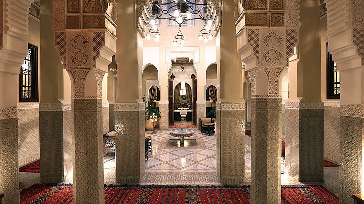 3 bed riad hallway at the Royal Mansour Marrakech