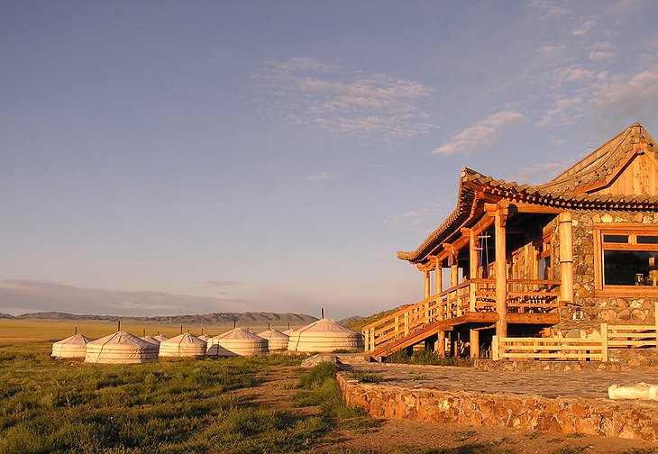 Three Camel Lodge in the Gobi Desert