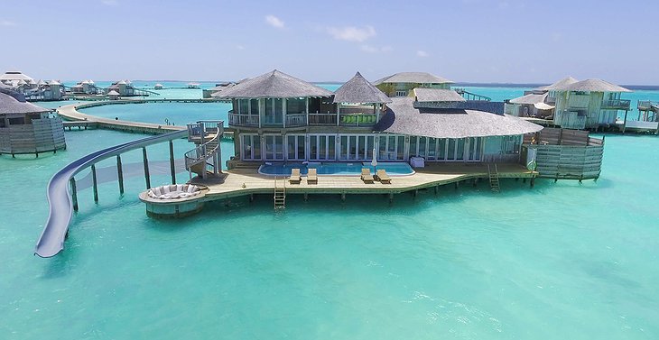 Soneva Jani Maldives 2 bedroom water retreat with water-slide to the ocean